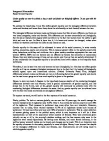 Essays on gender inequality